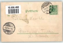 99510 O5321 Wartburg 1899 Lithographie Schlossgasthaus Wartburgtor