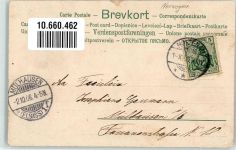 Bergen 1909 Künstlerkarte Tracht