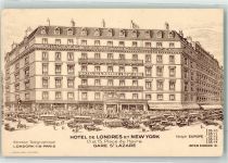 75000 Paris Gebrauchsspuren Hotel de Londres et New York Place du Havre Oldtimer