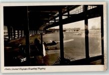 10115 W1000 Tempelhof Gebrauchsspuren Zentral-Flughafen Flugsteig 4-motoriges Flugzeug