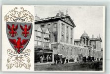 Cambridge Prägedruck Queens College Wappen