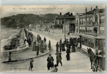 13000 Marseille 1910 - la Plage du Prado vue de Cote Gauche Straßenbahn
