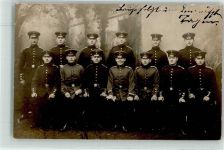 46483 W4230 Wesel a Rhein 1909 Privatfoto AK Gruppe Soldaten in Uniform