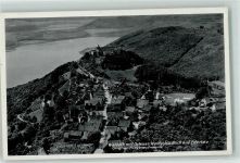 34513 W3544 Waldeck , Hess - Hotel Schloß Waldeck Edersee Fliegeraufnahme