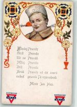 sign. Margold Portrait eines Tschechischen Soldaten YMCA Motiv Tschechien Künstlerkarte
