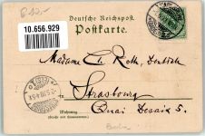76131 W7500 Karlsruhe , Baden 1899 Lithographie Schlossgarten mit Fontaine sign. Kley