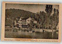 88690 W7772 Unteruhldingen , Bodensee Gebrauchsspuren Hotel Pension Krone