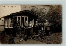 Privatfoto 1925 AK Familie mit Hund Schäferhund Foto AK