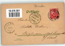 Kinder Guten Morgen aus der Ferne , doch die Post wirds treu besorgen Blüte mit Menschengesicht 1900 Lithographie / Künstlerkarte