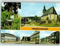 98701 O6301 Herschdorf b Ilmenau - Sonnenuhr Leninstrasse Konsumgaststätte Kulturhaus