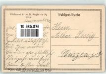 51600 Saint-Souplet-sur-Py 1914 Radierung Feldpost WK I Feldlazerett