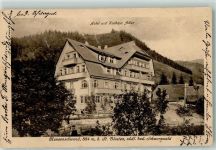 79837 W7821 Menzenschwand 1921 Gebrauchsspuren Hotel u. Kurhaus Adler