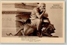 Trento Minosse Dettaglio del Monumento a Dante - Dalla Serie Denkmal