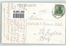 78098 W7740 Triberg im Schwarzwald 1909 - Bahnhof und Gutachtal Bahnpost Konstanz Zug 1437