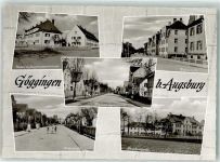 86150 W8900 Göggingen , Bay Foto AK Krankenhaus Radau Langenmantelstrasse Waldtrasse