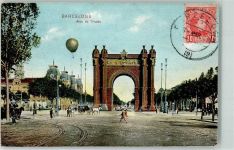 Barcelona 1909 - Ballon Arco de Triunfo