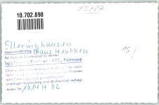 59939 W5787 Elleringhausen , Sauerl FOTO KEINE AK Gasthaus Keuthen Ort handschriftlich