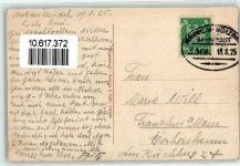 69239 W6918 Neckarsteinach - Bahnpost Mannheim Würzburg Zug 366 18.3.1925