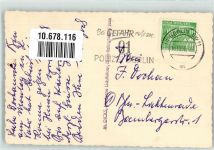 W1000 Berlin Mitte Werbung für die Eisrevue in Berlin Eisbär 1951 Privatfoto AK