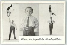 Zirkus Hans, der jugendliche Händequilibrist Artist Gebrauchsspuren