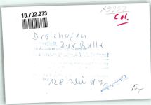 57489 W5962 Drolshagen FOTO KEINE AK Kegelbahn Gasthaus zur Quelle Ort handschriftlich