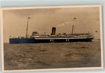 Schnelldampfer Kaiser Hamburg-Amerika Linie Bordstempel Seebäderschiff Foto AK