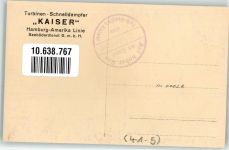Schnelldampfer Kaiser Hamburg-Amerika Linie Bordstempel Seebäderschiff Foto AK