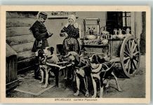 Laitiere Flamande Kontrolleur Polizei Hundekarren 1915 Gebrauchsspuren