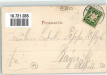 95444 W8580 Bayreuth 1901 Gebrauchsspuren Portrait Jean Paul Denkmal Grabstein Arbeitszimmer