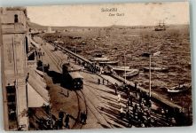 Thessaloniki Saloniki Foto AK Hafen Eisenbahn Kriegs-Erinnerungs-karte