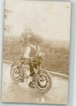 Tracht Fahrrad Privatfoto AK
