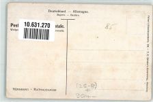 90402 W8500 Nürnberg Künstlerkarte Rathausgasse Pferdeplanwagen