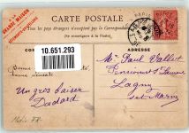 75000 Paris 1906 Gebrauchsspuren a la Grande Maison Ort lt. Stempel