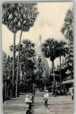 Rangoon Yangon Foto AK Tracht Denkmal Shwe Dagon Pagoda