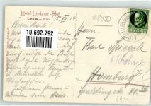 88131 W8990 Lindau Bodensee 1914 - Hotel Lindauer Hof Hafen Leuchtturm Denkmal