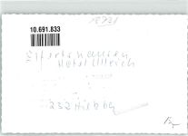 97725 W8731 Elfershausen , Unterfr FOTO KEINE AK Hotel Ullrich Ort handschriftlich