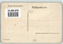 Kowel Gebrauchsspuren Kaiserstrasse Feldpostkarte Foto AK