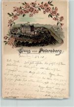 53639 W5330 Petersberg 1901 Gebrauchsspuren Hotel auf dem Petersberg bei Königswinter