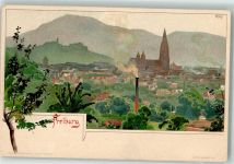 79098 W7800 Freiburg im Breisgau Lithographie sign. Kley
