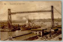 24103 W2300 Kiel , Ostsee 1917 - Haupteinfahrt der kaiserlichen Werft