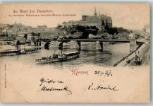O8250 Meißen , Sachs An Bord des Dampfers Saxonia Verlag Römmler & Jonas Elbeschiff 1899