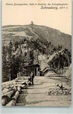 Schneeberg Foto AK Bergbahn Bahnhof Baumgartner Schneebergbahn