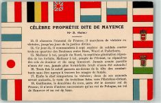 Celebre Prophetie Dite De Mayence Nr. 3 Politik Fahnen WK I