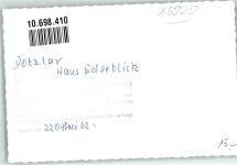 57319 W5920 Dotzlar FOTO KEINE AK Gasthaus Haus Ederblick Ort handschriftlich