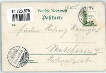 98559 O6055 Oberhof , Thüringen Gebrauchsspuren Lithographie Schweizerhütte Kurhaus Gasthaus Domainen