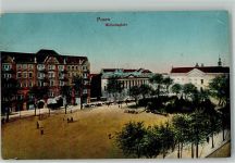 Posen Poznan 1916 Foto AK Feldpost WK I 2.Ers.Batl. Gren.Landw.Regt. 100 wilhelmplatz