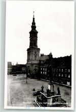 Neustadt O.S. Prudnik FOTO KEINE AK Rathaus mit Mariensäule
