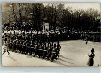 W8000 München Litfaßsäule Parade 10. Inf. Regiment Regiment Foto AK