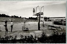 55232 W6508 Alzey Foto AK Schwimmbad