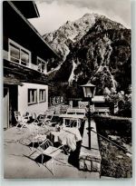 6992 Mittelberg , Kleinwalsertal Foto AK Pension Gasthaus Roter Adler